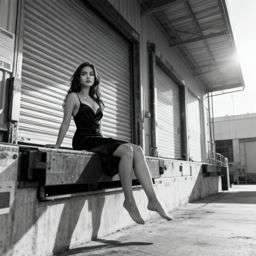 Petra - ASYMMETRIC TEXTURED BLOUSE - LIMITED EDITION + 50TH ANNIVERSARY LEATHER TROUSERS WITH DARTS AND BELT - B&W Loading Dock