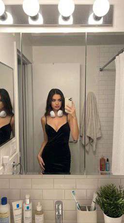 Petra - ASYMMETRIC TEXTURED BLOUSE - LIMITED EDITION + 50TH ANNIVERSARY LEATHER TROUSERS WITH DARTS AND BELT - Bathroom Mirror Selfie